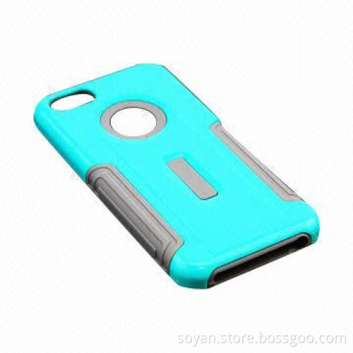2-in-1 Hybrid Case with Custom Designs for Apple iPhone 5C, New Launched PC Silicone Phone Case 2014